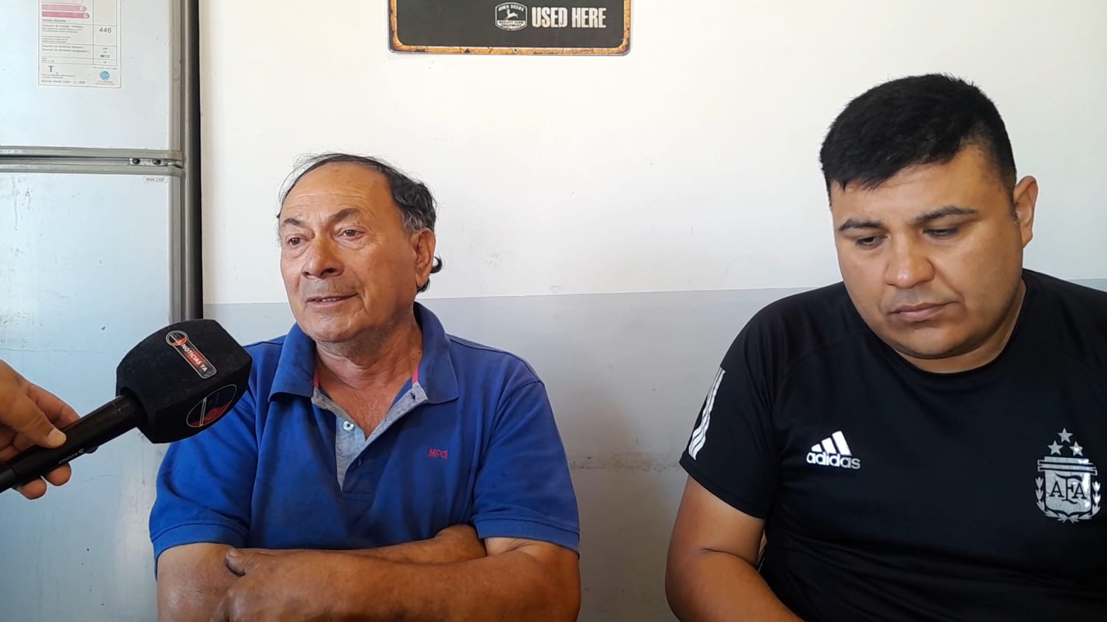 Rogelio Sarmiento el empresario que arregla tractores en 9 de Julio, se puso en campaña de construir una capilla en la Majadita