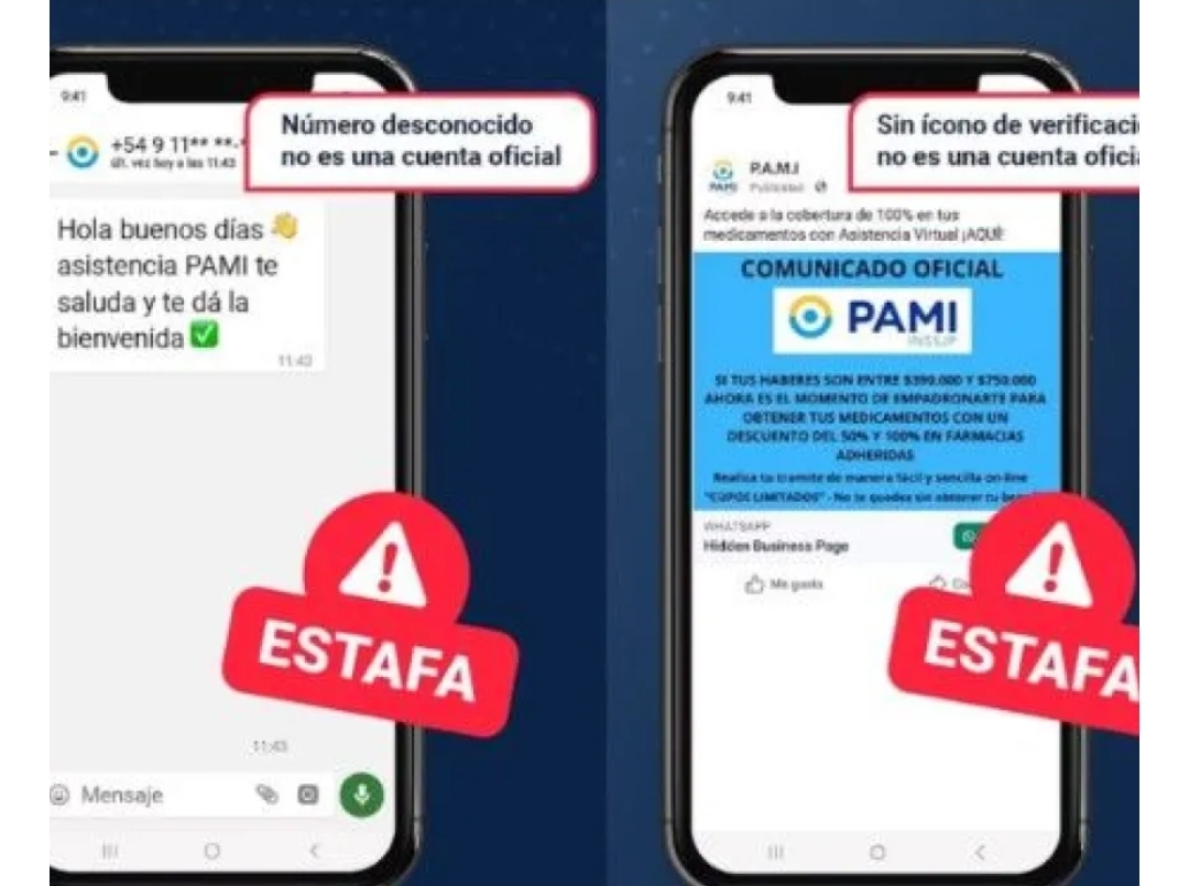 PAMI denunció una estafa a jubilados para vaciarles las cuentas