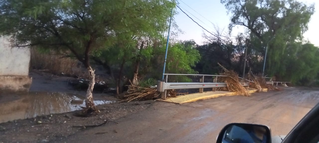 Emergencia en Albardón por lluvias intensas: desborde de ríos y calles intransitables