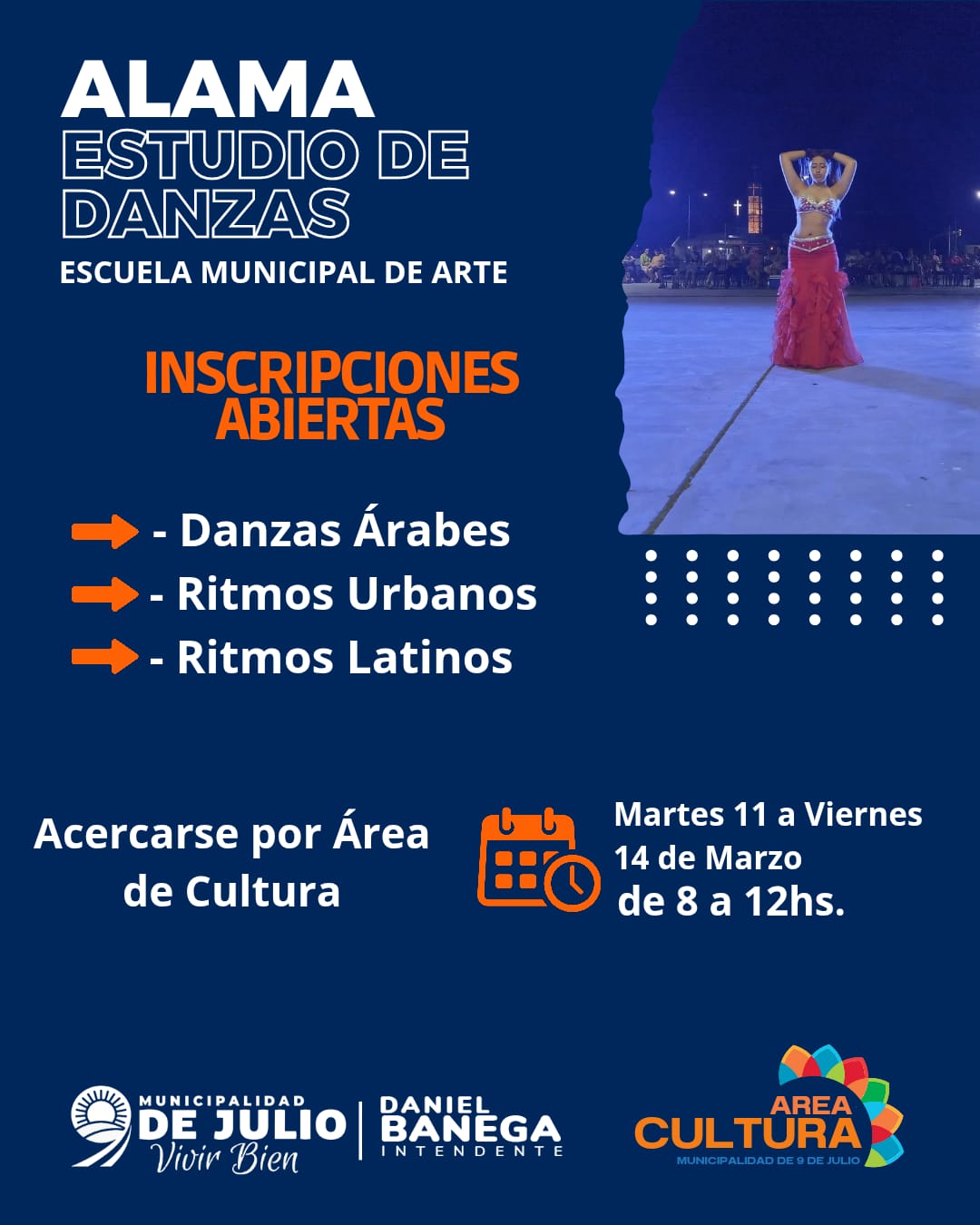 Abrieron las inscripciones para clases gratuitas de danza en 9 de Julio