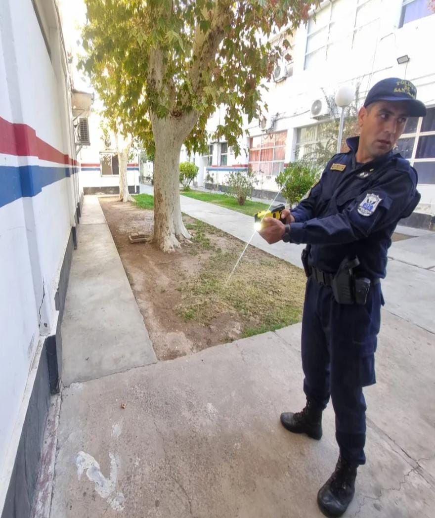 Taser en acción