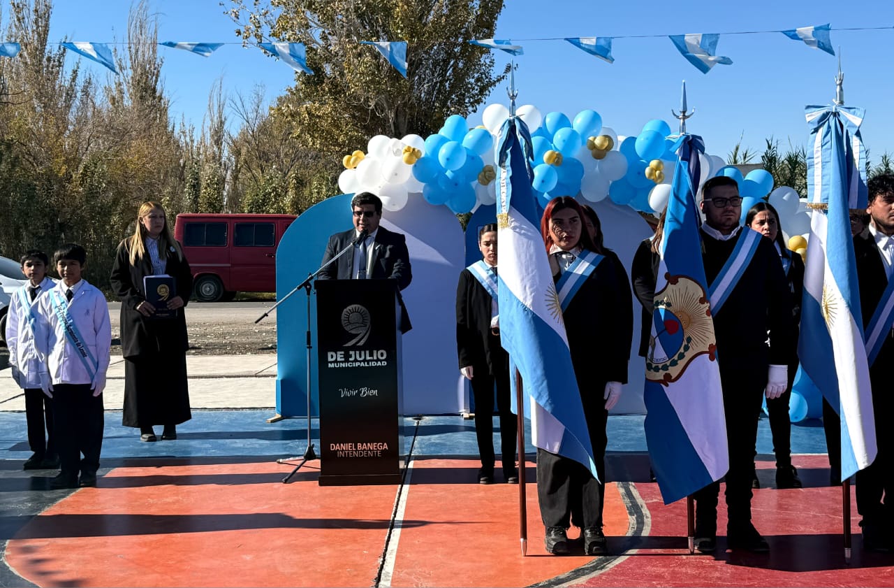 9 de Julio celebró en Fiorito el Día de la Patria