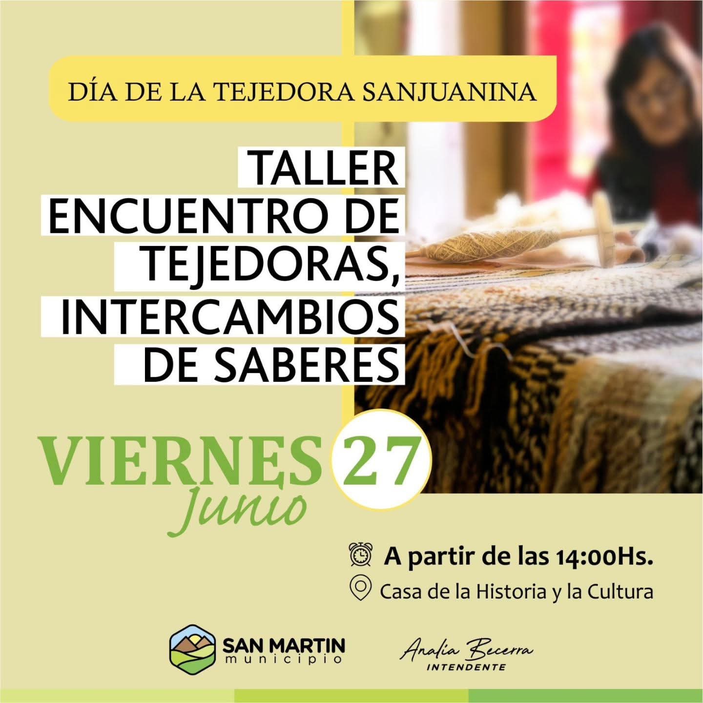 Encuentro de saberes y tradición: jornada de tejedoras en San Martín