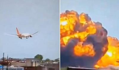 El video del avión que se estrelló en India: así fue el trágico momento