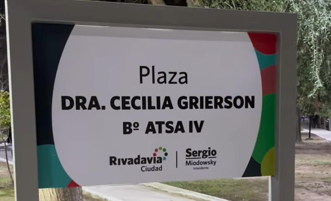 Rivadavia inauguró la renovada Plaza Dra. Cecilia Grierson en el Barrio ATSA IV