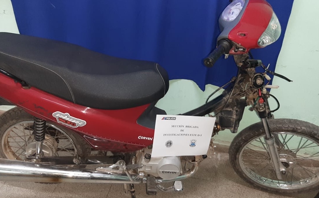 Recuperaron una moto robada en Caucete