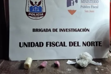 Allanaron una vivienda en Jáchal y secuestraron cocaína rosa y marihuana
