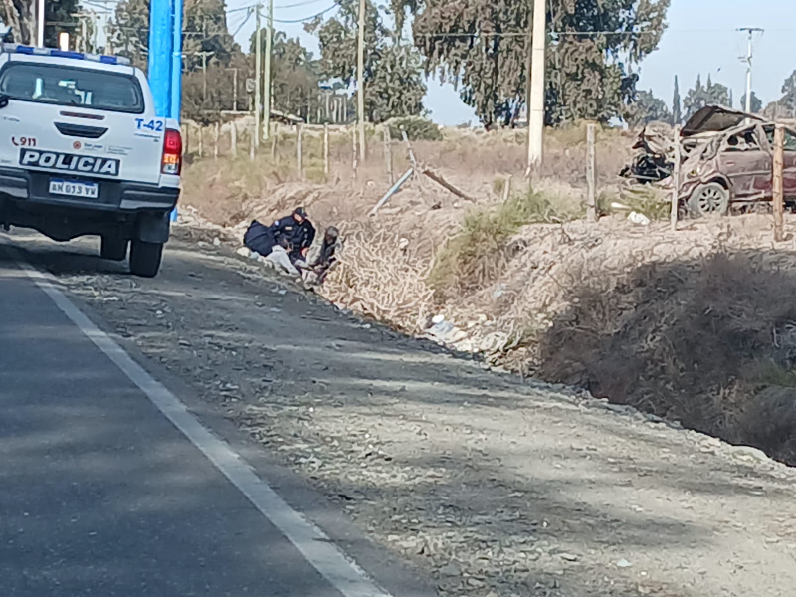 Tristeza en 9 de julio tras un fatal accidente: un joven murió y dos resultaron heridos