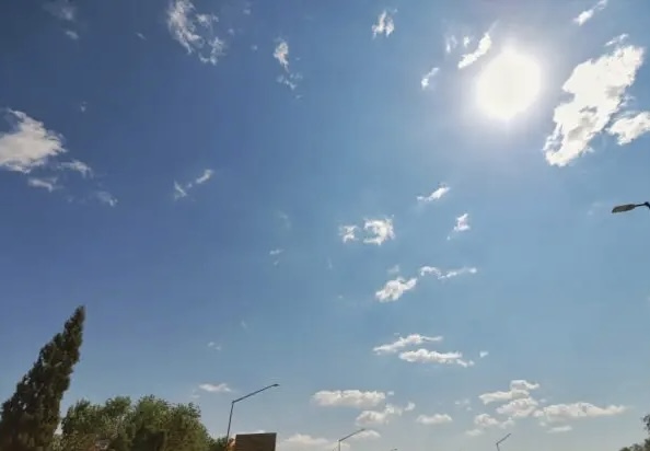 Martes con cielo algo nublado y brisa del noreste en la provincia