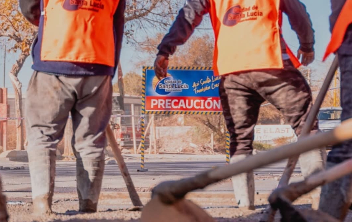 Avances de obras en Santa Lucía