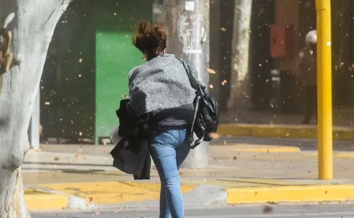 Llega el sur: alerta por viento fuerte