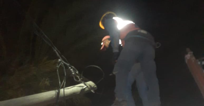 La Municipalidad garantiza la seguridad en 9 de Julio con el levantamiento de cables caídos