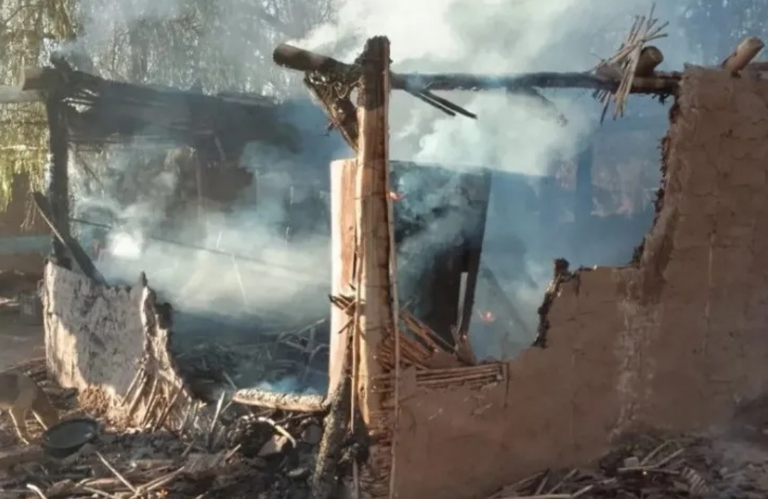 Grave incendio en 25 de Mayo