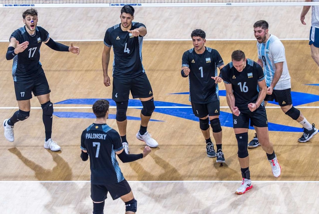 Argentina logró un triunfazo en su debut en el Mundial de Vóley