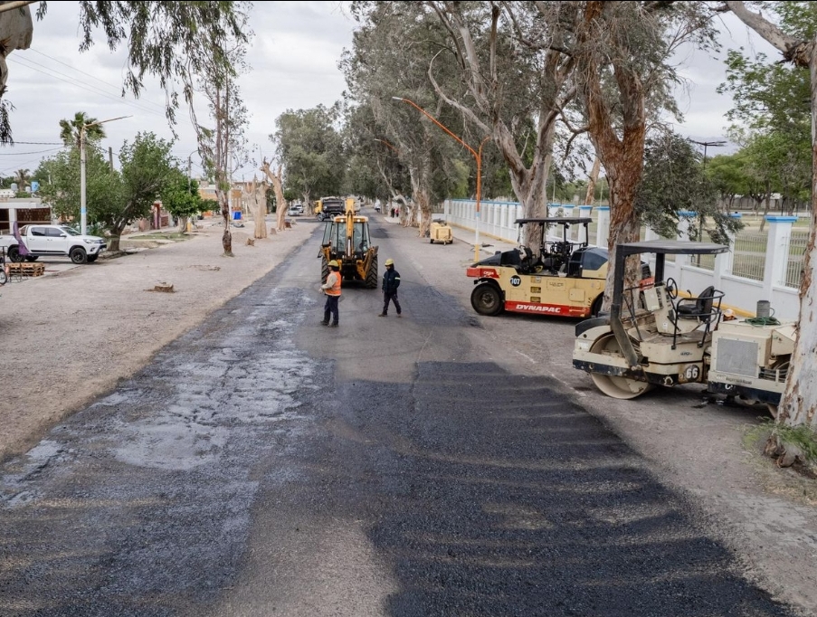 Comenzó la repavimentación de un tramo clave en Rawson