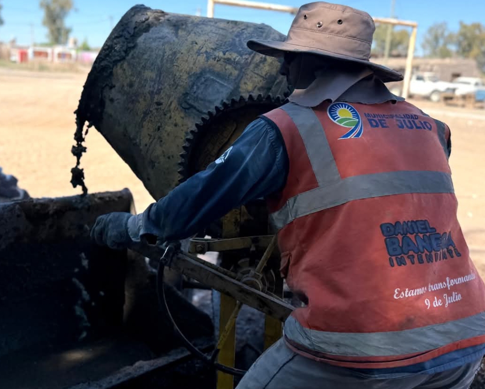 Avances de obras en 9 De Julio