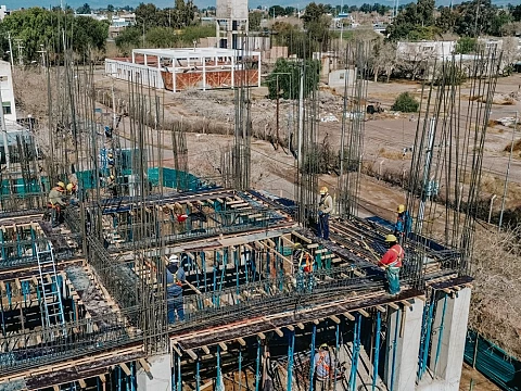 La construcción del nuevo Instituto Odontológico supera el 30 % de avance