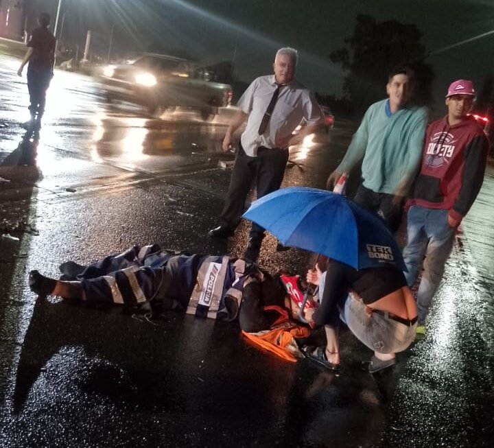 Accidente en la Ruta 20 el servicio de ambulancia llego a los 35 minutos después del hecho