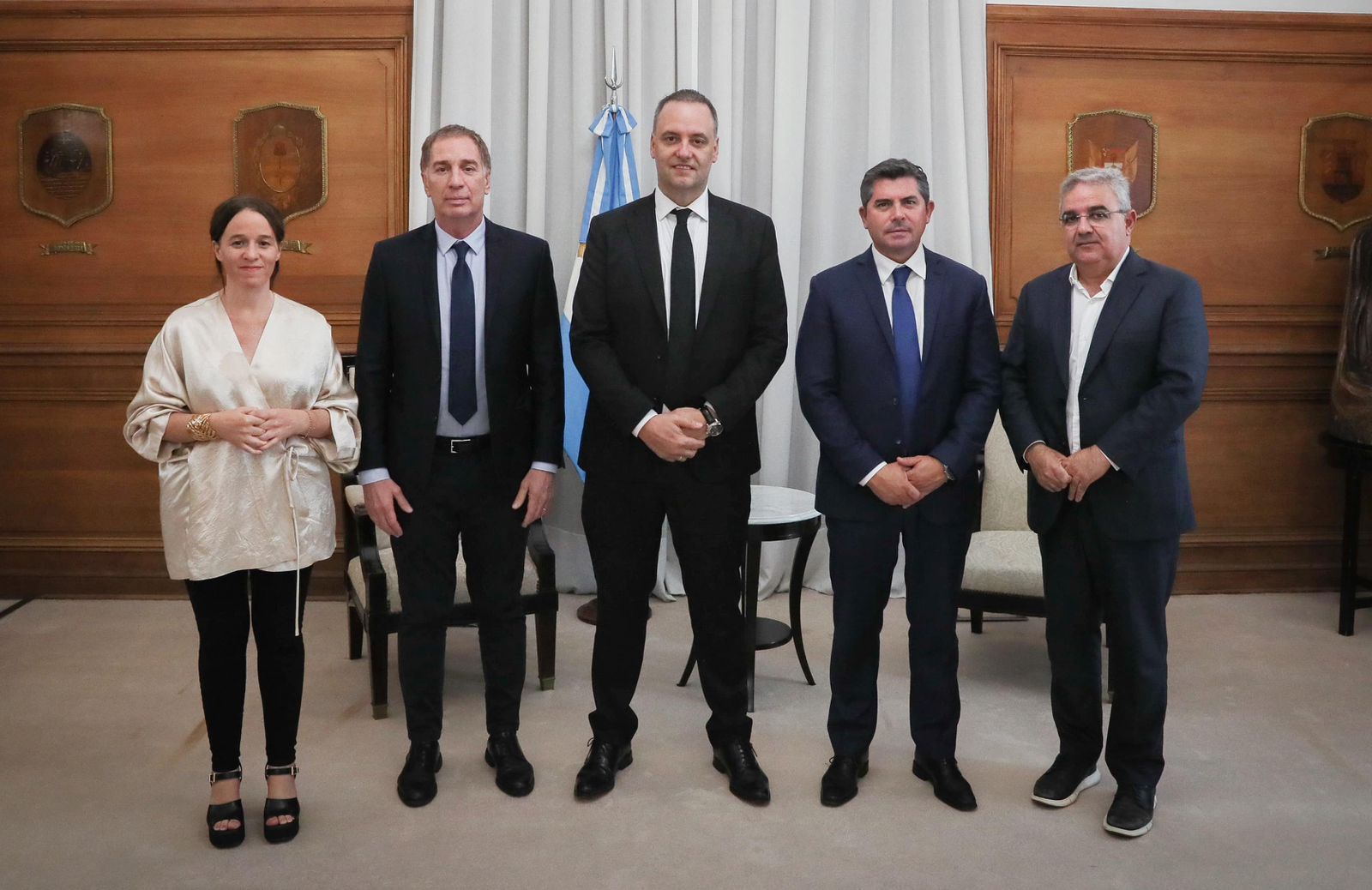 Adorni y Santilli mantuvieron un encuentro con los gobernadores de Catamarca y San Juan