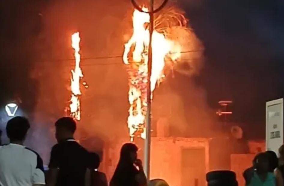 Una cañita voladora casi desata una tragedia en Navidad