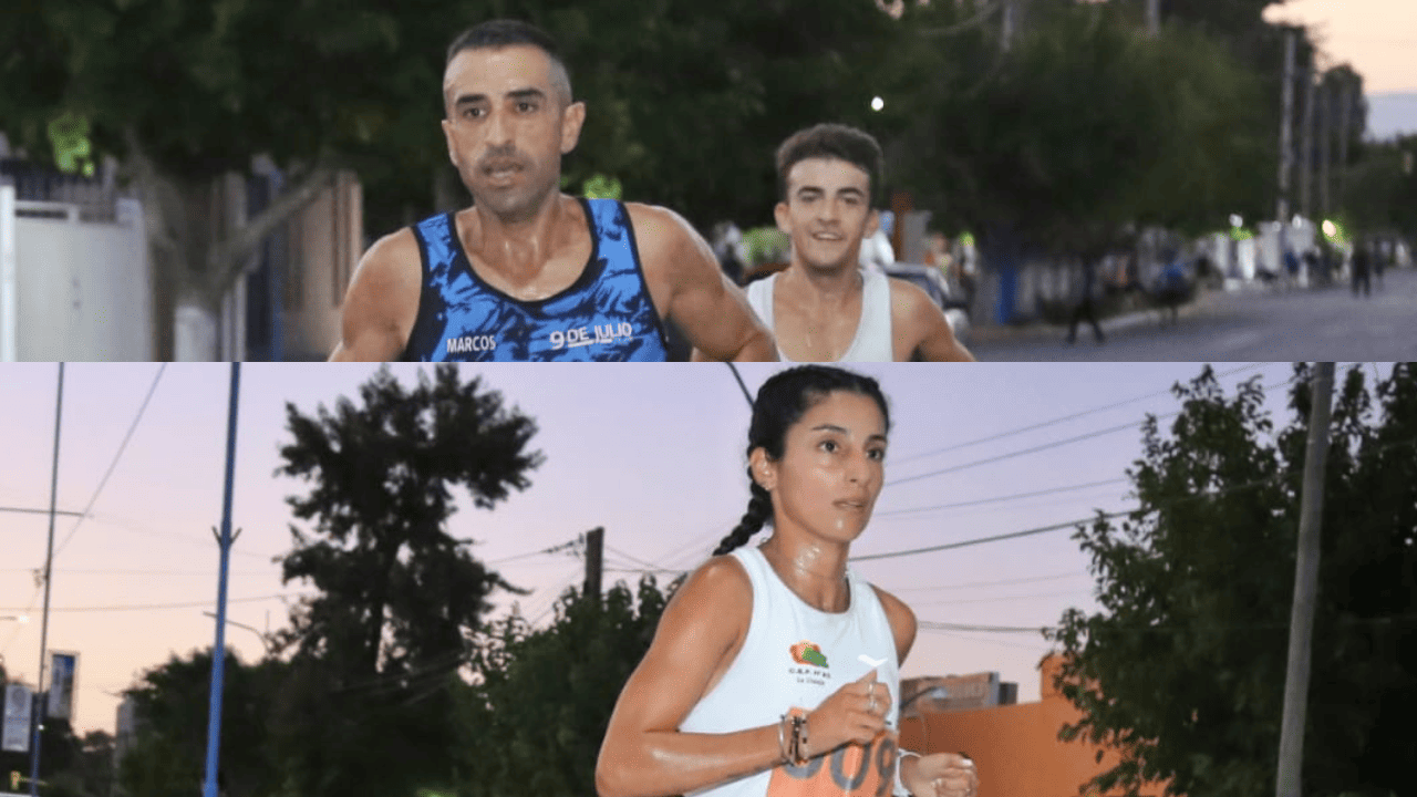 Arce voló en los 10K y Yacante dominó entre las mujeres en una carrera histórica para 9 de Julio