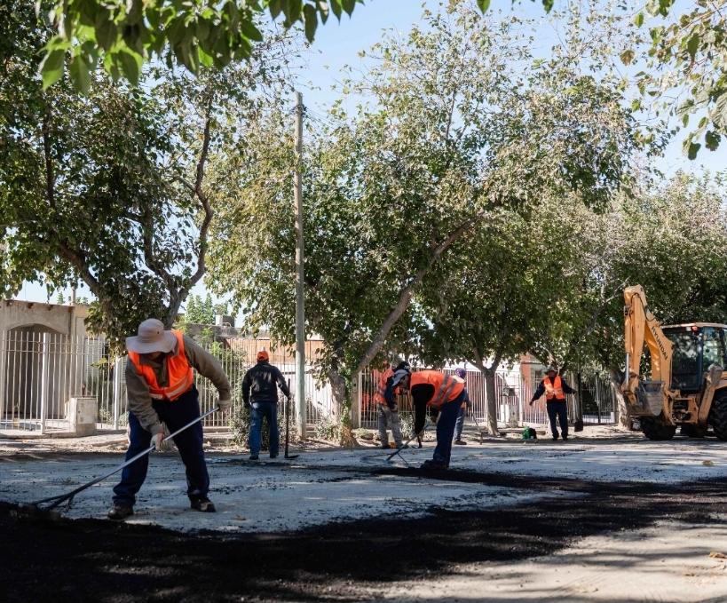 La provincia avanza con el Plan de Pavimentación Urbana en Caucete