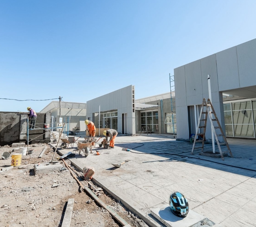 Las obras del nuevo hospital de Angaco ingresaron en su etapa final de ejecución