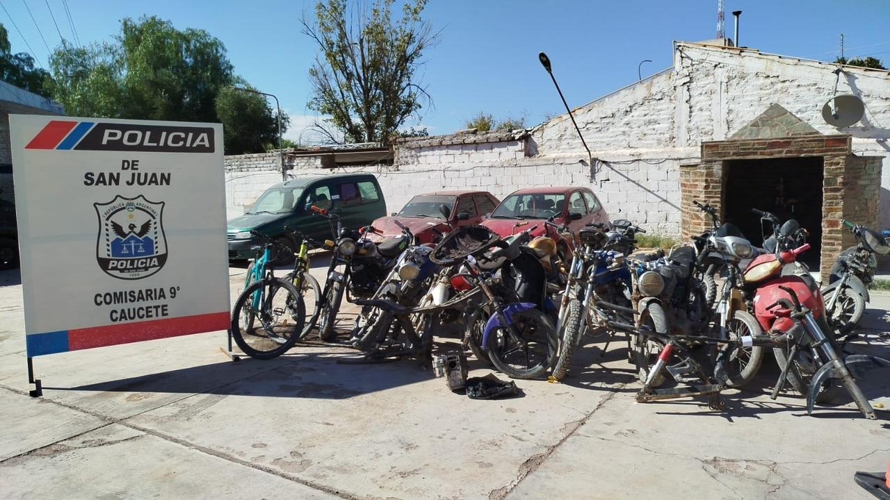 Operativo contra las picadas en Caucete: secuestraron 18 motos
