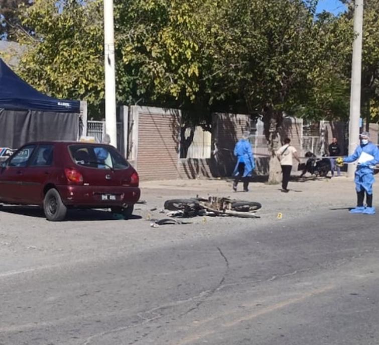 Iba a comer con su hijo y murió en un accidente ayer en Caucete