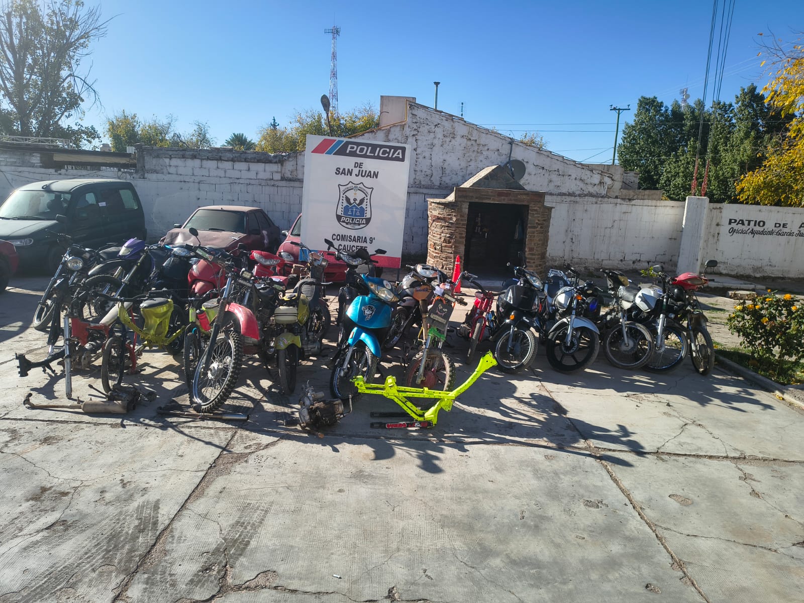 Desarticulan talleres clandestinos de motos en Caucete por picadas ilegales