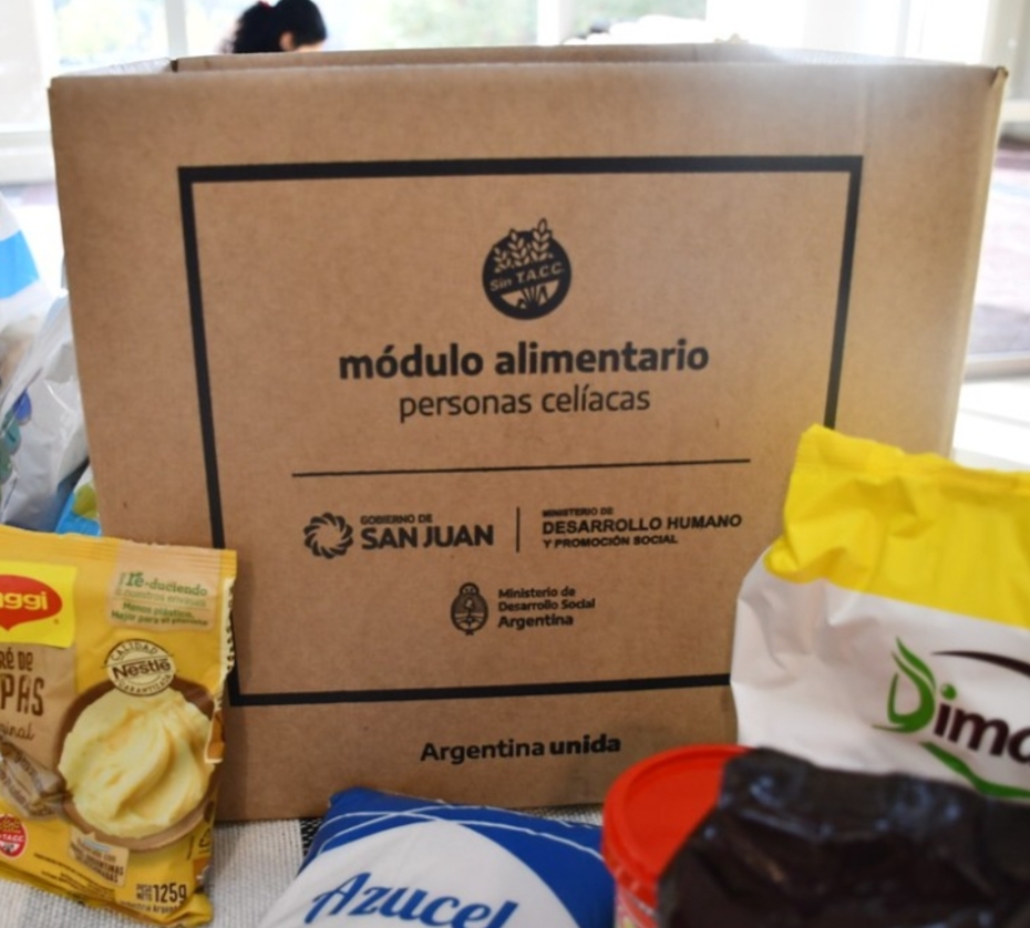 Cronograma de entrega de módulos alimentarios para personas celíacas