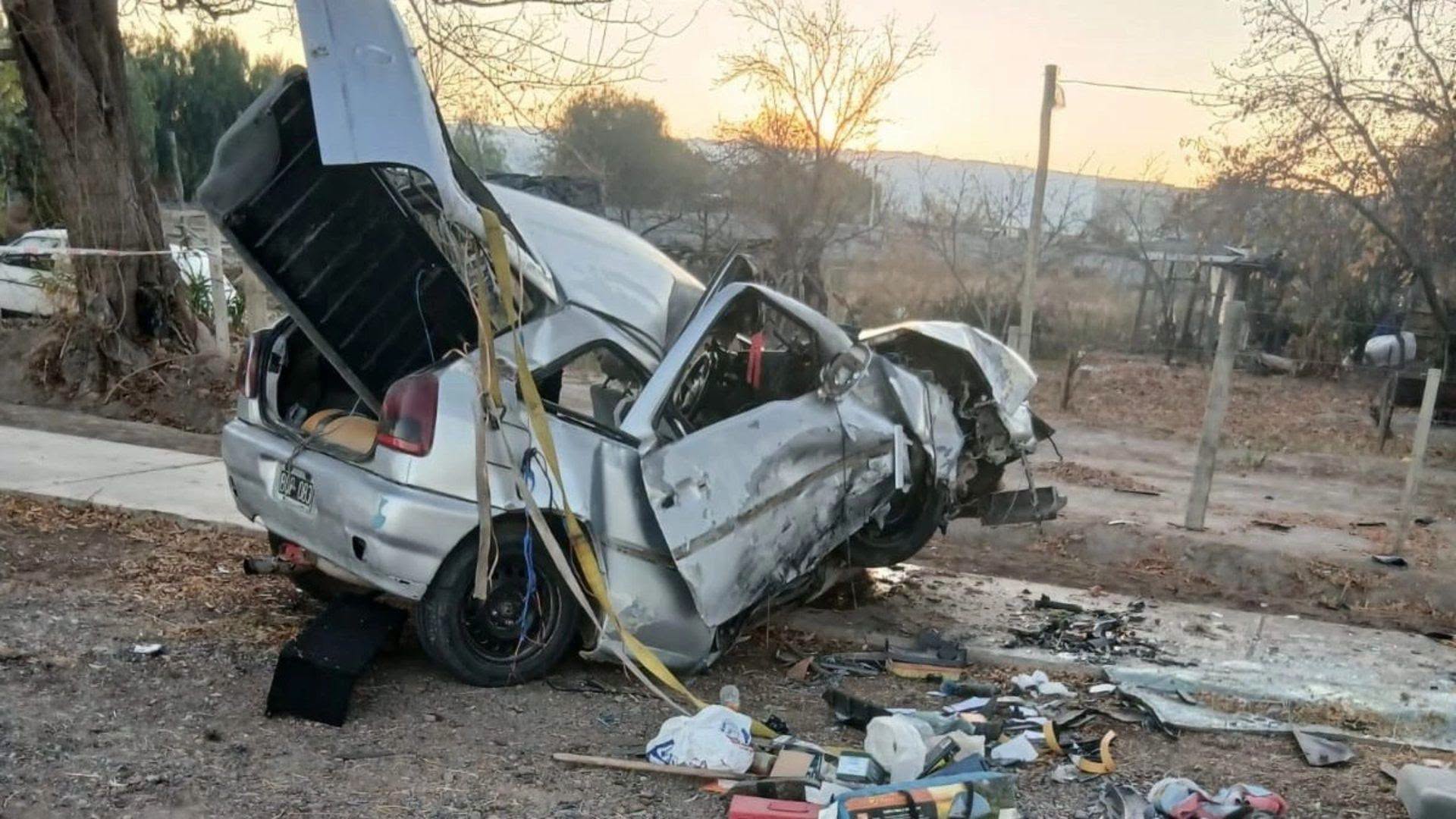Accidente en 9 de Julio en el ingreso al barrio Palmares