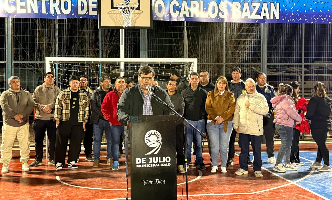 9 de Julio inauguró un nuevo centro deportivo en La Majadita y la remodelación integral de su plaza