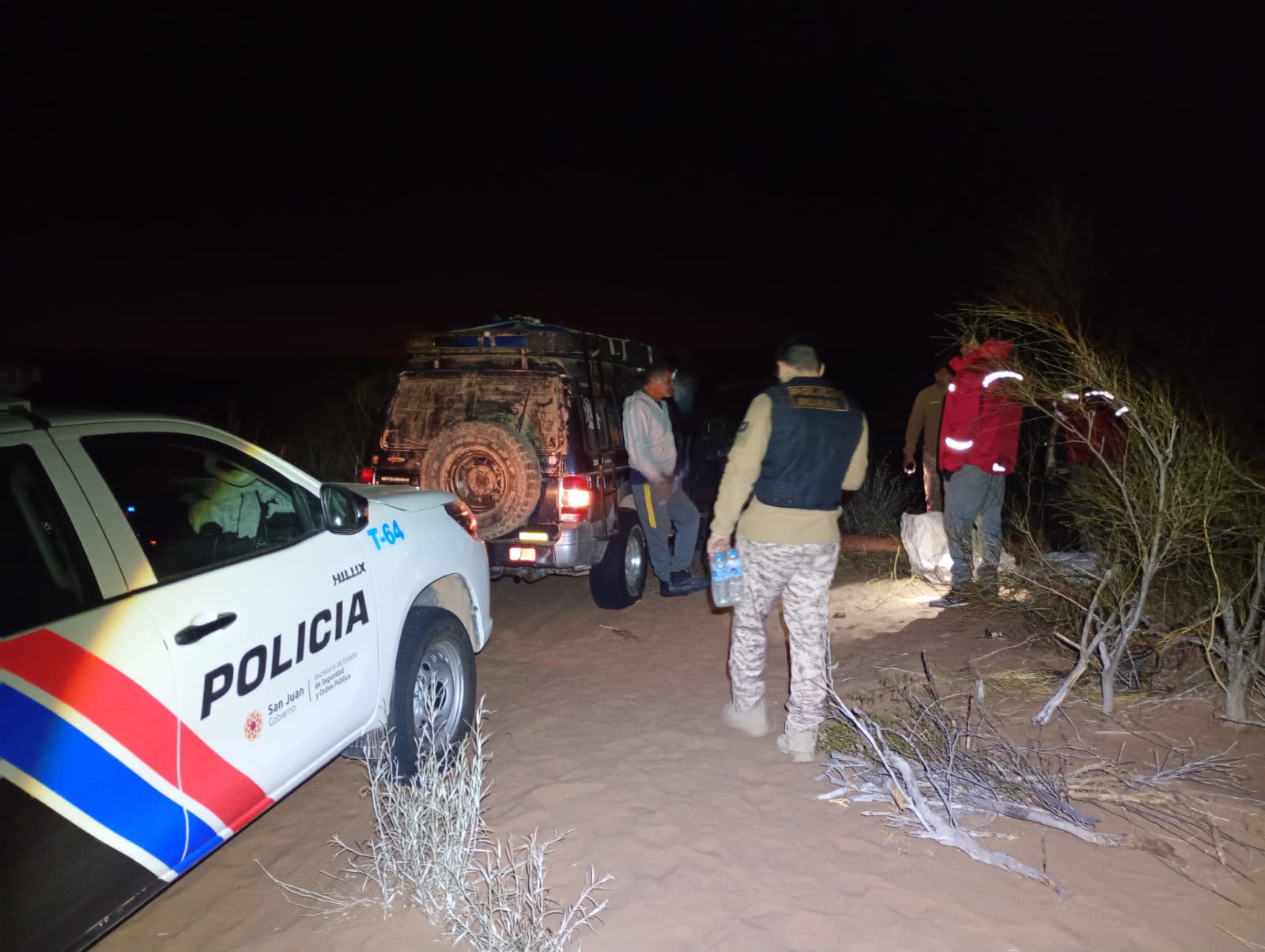 Rescatan en el campo a una familia de Chimbas que llevaba más de 24 horas extraviada