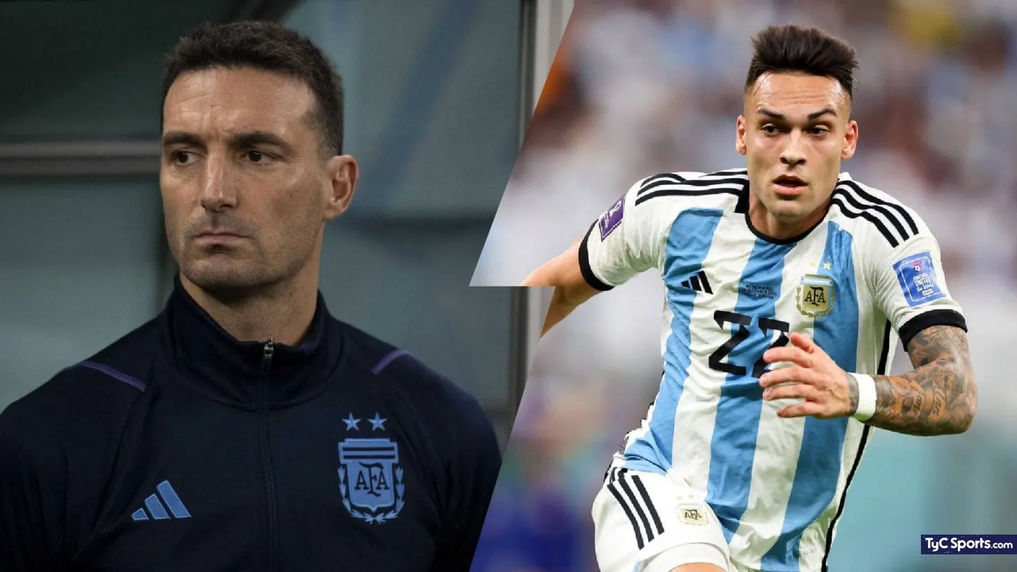 Scaloni y Lautaro, emocionados tras la clasificación a la final