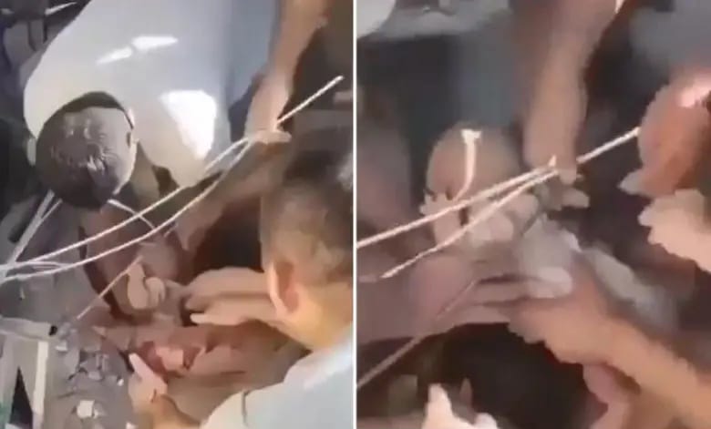 Vida bajo los escombros! Rescatan a una madre y su bebé tras el terremoto en Colombia