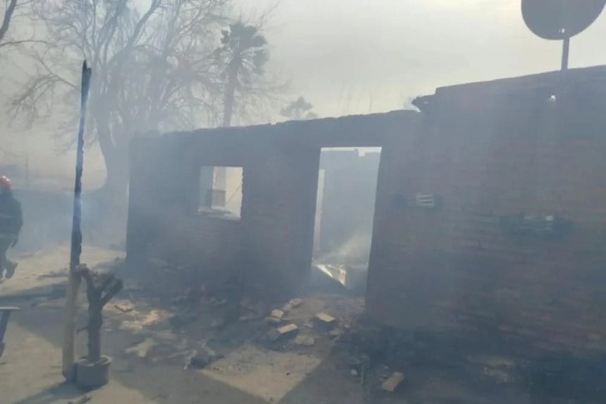 Buscan al responsable del incendio en Pocito