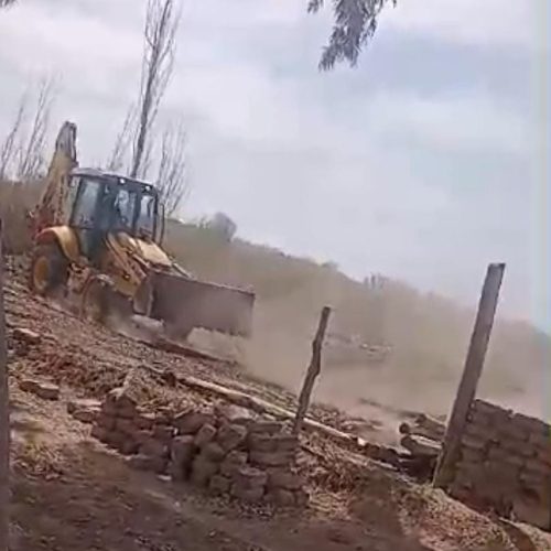 Intento de usurpación de terrenos en la majadita 9 de Julio