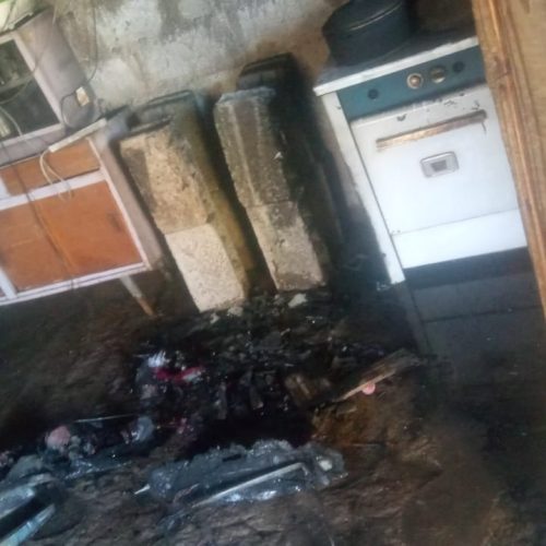 Incendio de una vivienda en la majadita 9 de Julio