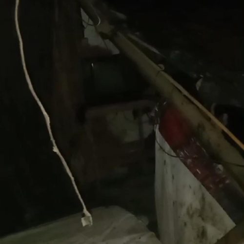 Se les vino abajo el ranchito donde viven en Chacritas por consecuencias de la extensa lluvia