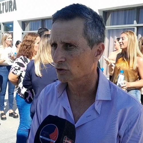 El ministro Carlos Platero explica como ayudan a 9 de Julio en cada lluvia