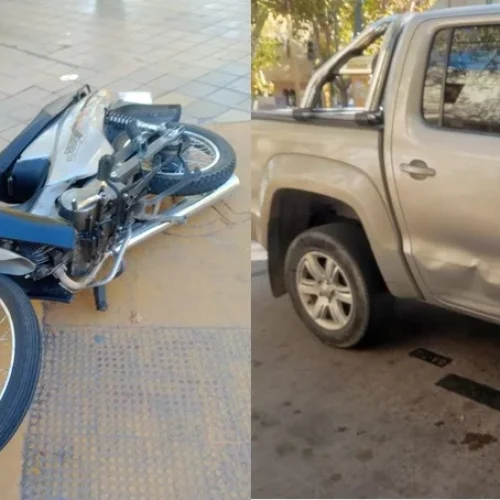 Una motociclista quedó en grave estado tras chocar con una camioneta