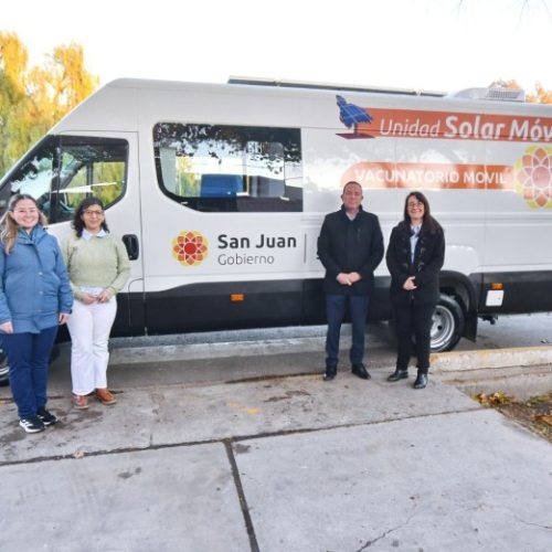 El nuevo Vacunatorio Móvil Solar recorrerá San Juan con tecnología sustentable y de última generación
