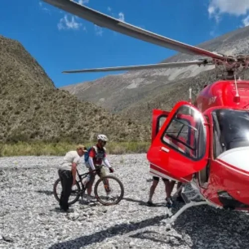 Rescataron a los ciclistas que se perdieron en Barreal