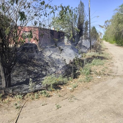 Incendio en la Majadita una vivienda sufrió daños por el hecho