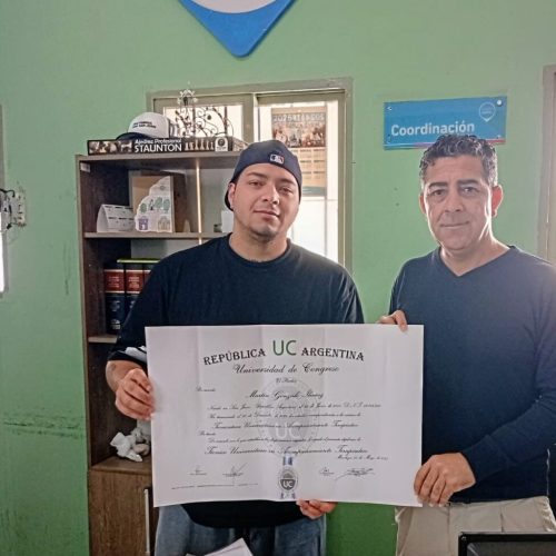 9 de Julio:  “Felicitaciones Martin Ibáñez” técnico universitario en acompañamiento terapéutico