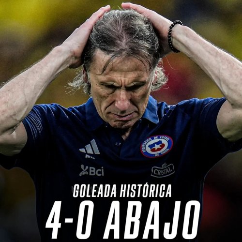La cruda conferencia de Gareca tras la goleada que sufrió Chile ante Colombia: “Es un proceso difícil de sostener”