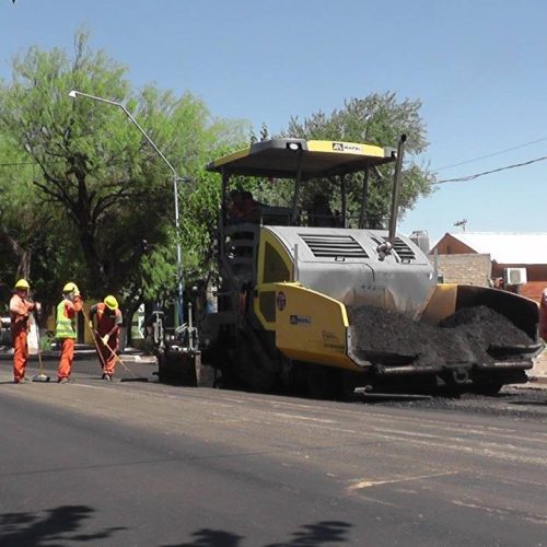 Albardón: Comenzó con el proceso de pavimentación de sus calles
