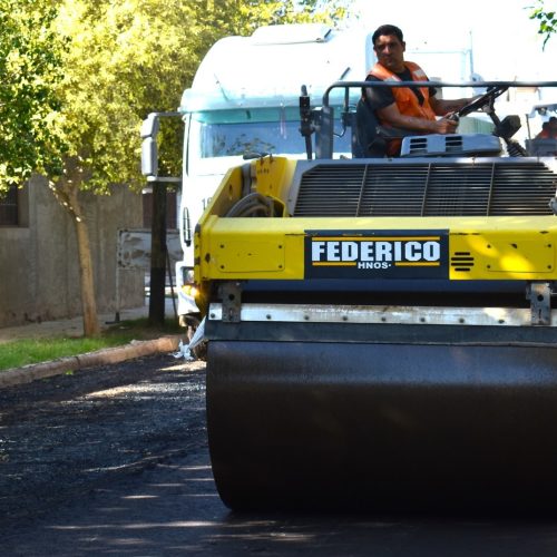 Santa Lucía suma una nueva calle pavimentada en el Barrio Héroes de Belgrano