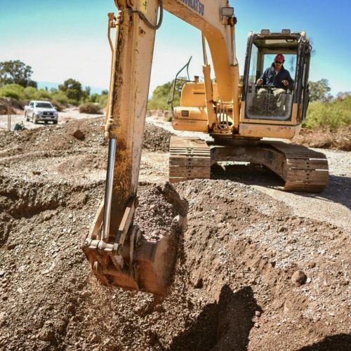 Albardón: comienzan obras urgentes para frenar el impacto de las lluvias